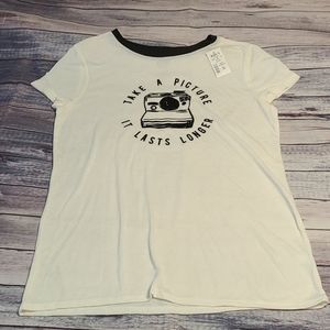 "Take a Picture It Will Last Longer" shirt, size L